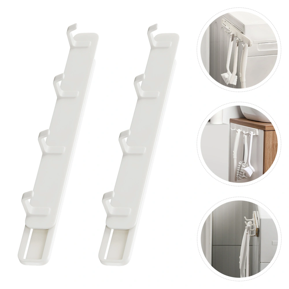 2pcs Punch-free Door Back Hanger Useful Cabinet Sundries Storage Hook