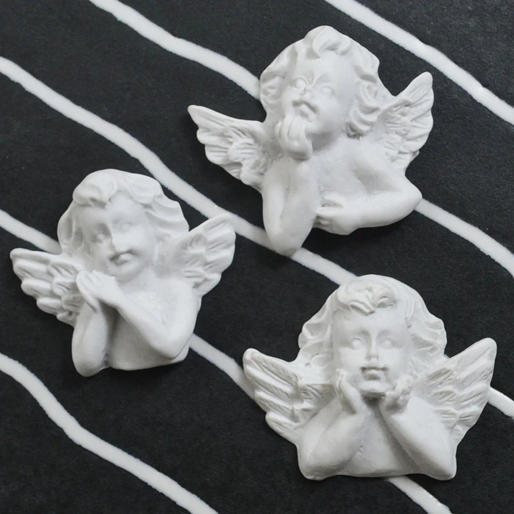 60Pcs Miniature Angel Decors Phone Case Embellishments Mini Resin Angel Adornment