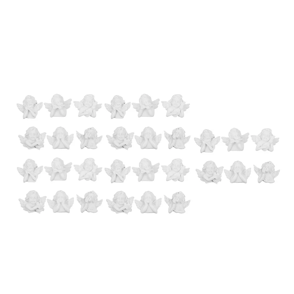 60Pcs Miniature Angel Decors Phone Case Embellishments Mini Resin Angel Adornment