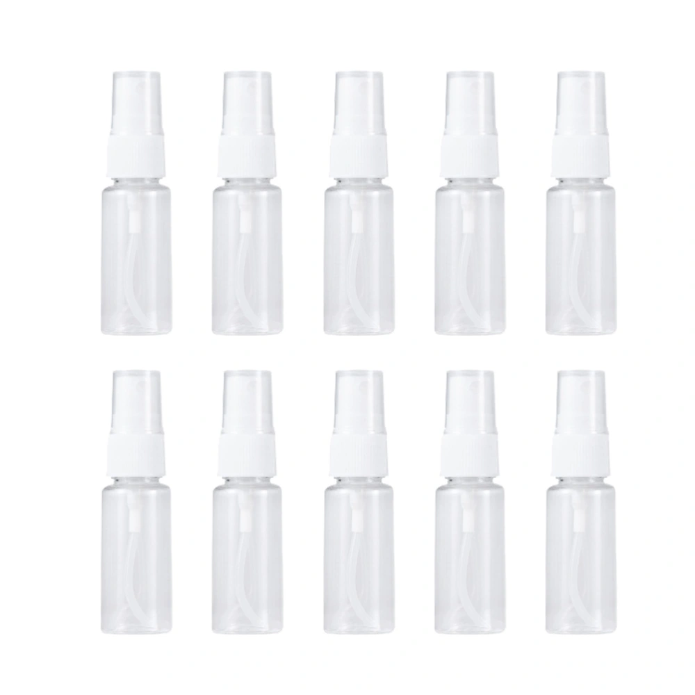 10pcs 30ML Portable Plastic Spray Bottle Empty Water Sprayer Refillable Mist Atomizer Bottles Multifunctional Cosmetic Dispenser Tools for Travel Home Garden Flowers Plants 