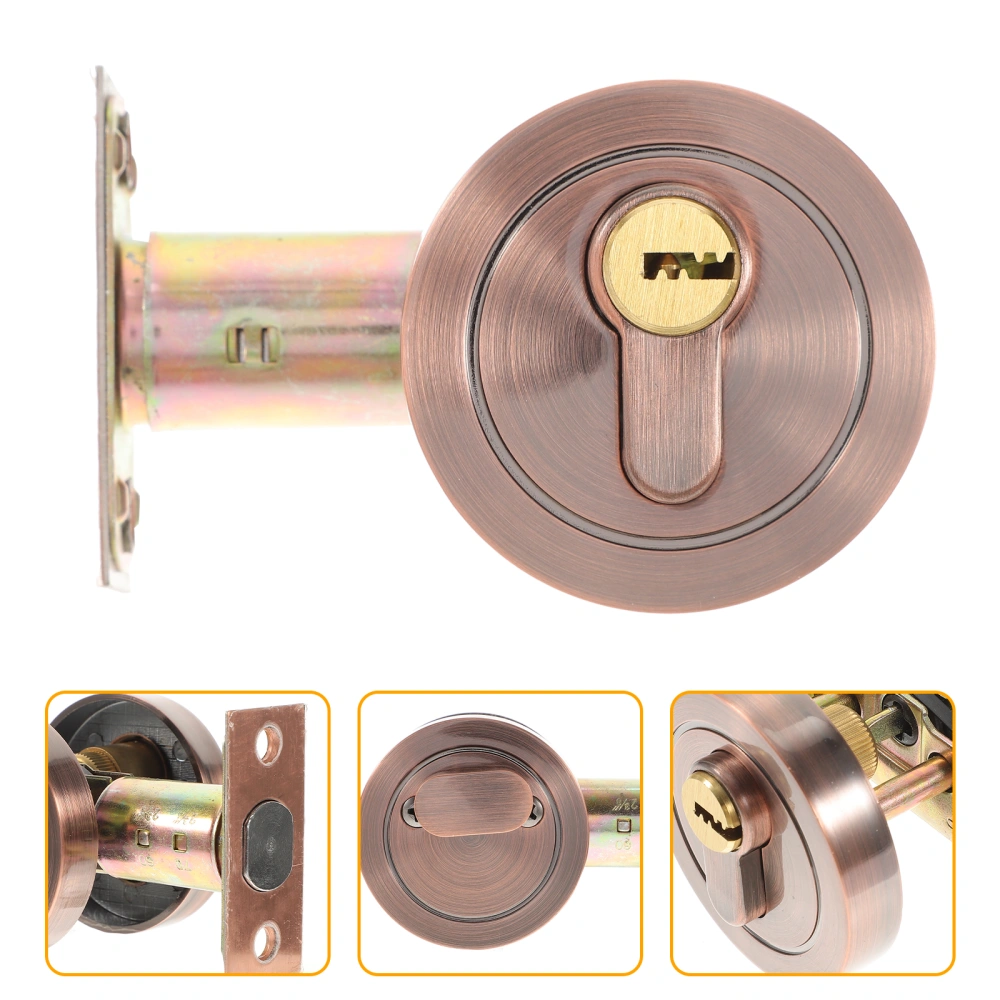 Single Cylinder Deadbolt Zinc Alloy Keyed Door Lock Bedroom Door Deadbolt Lock