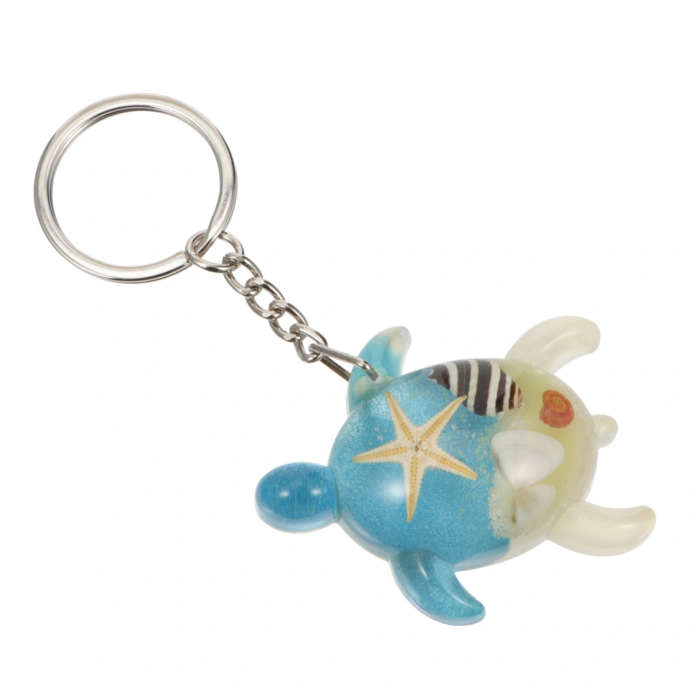 1pc Adorable Turtle Bag Keys Resin Hanging Pendant Lovely Decorative Key Chain