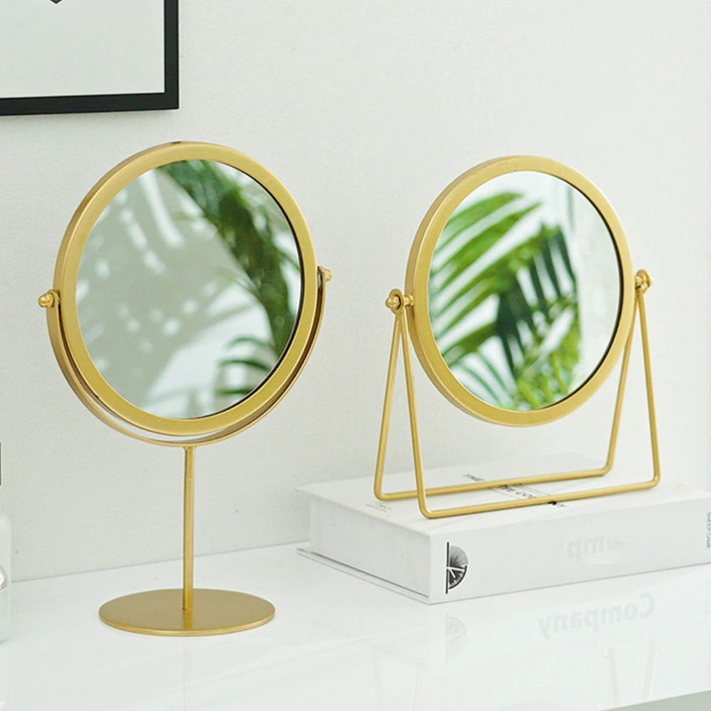 Indoor Girl Cosmetics Mirror Desktop Round Modeling Stable Cosmetics Mirror