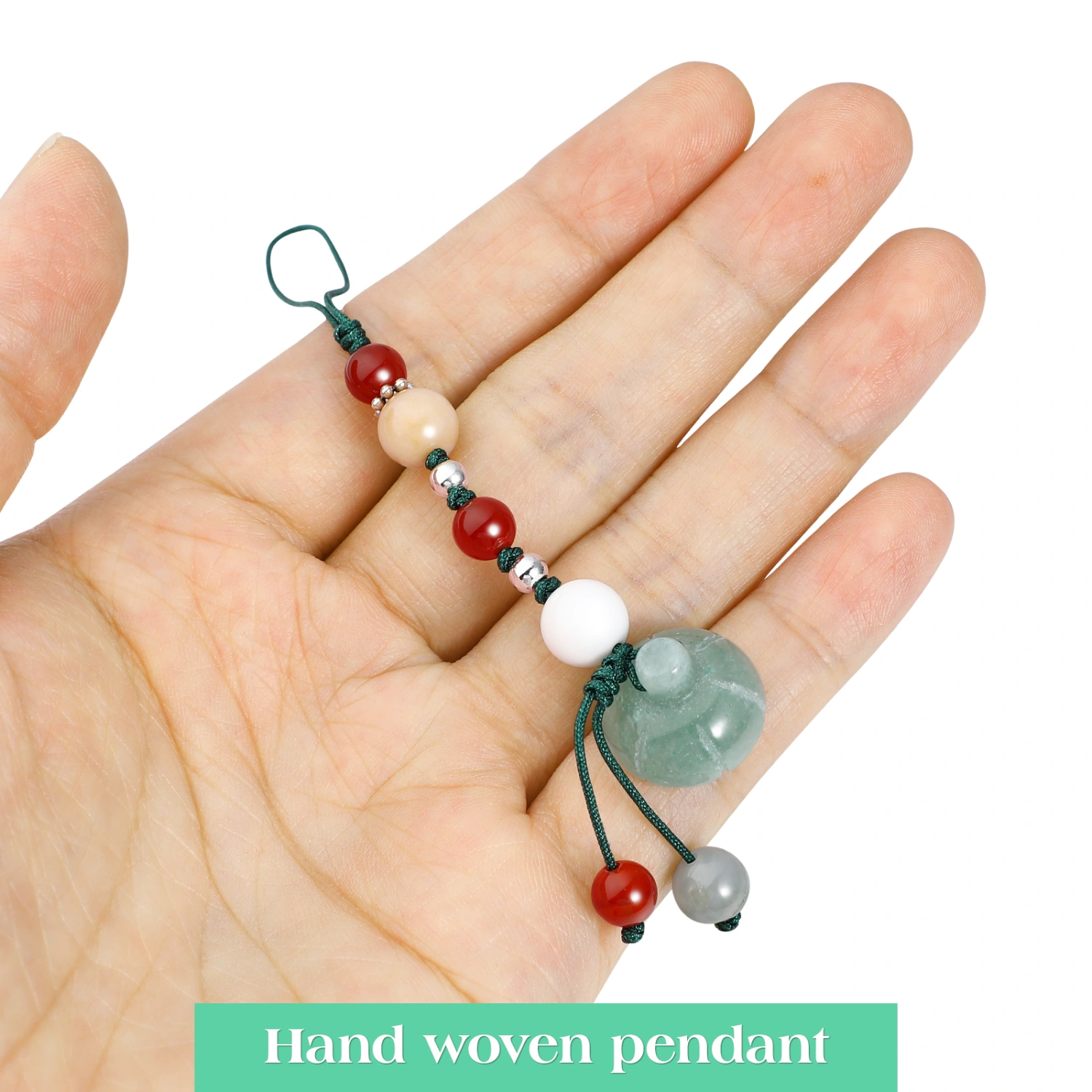 1pc Decorative Phone Charm Keychain Backpack Hanging Pendant Mobile Phone Strap Jade Ornament