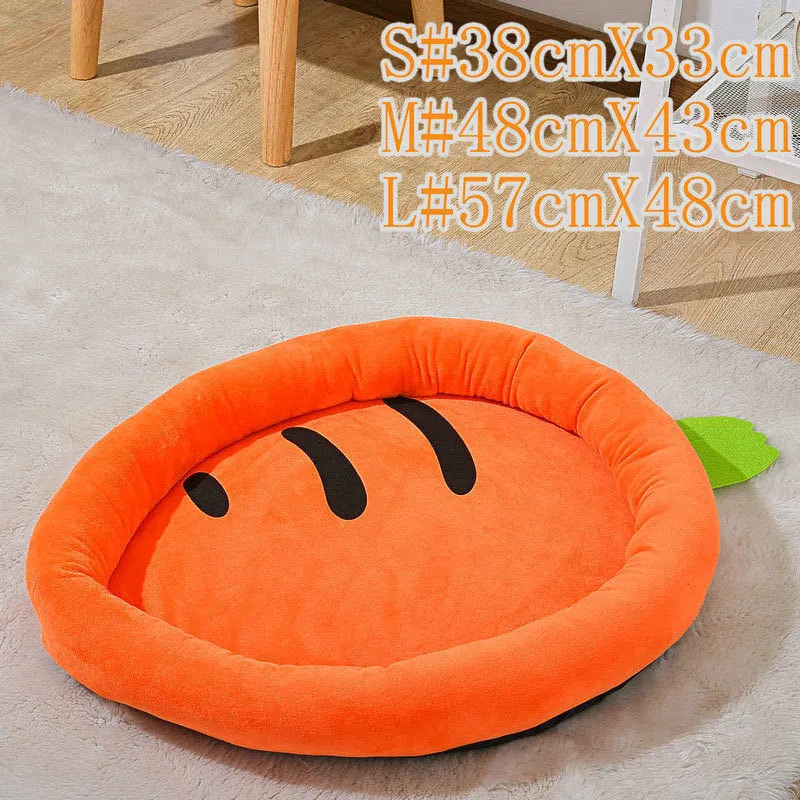  Soft Bed Dog Bed Funny Carrot Shaped Dog Cat Bed Pet Sleeping Bed Adorable Cat Bed