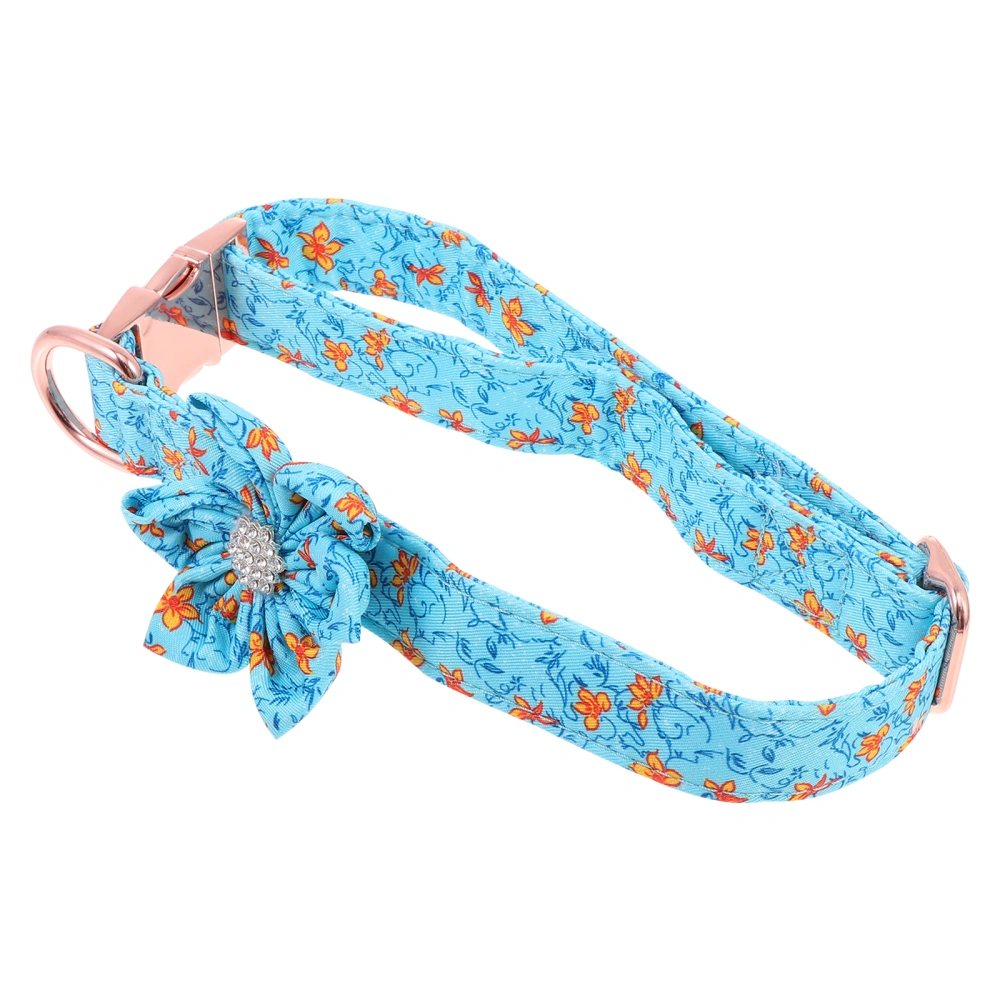 1Pc Dog Collar Cat Floral Collar with Metal Buckle Pet Supplies Pet Neck Decor