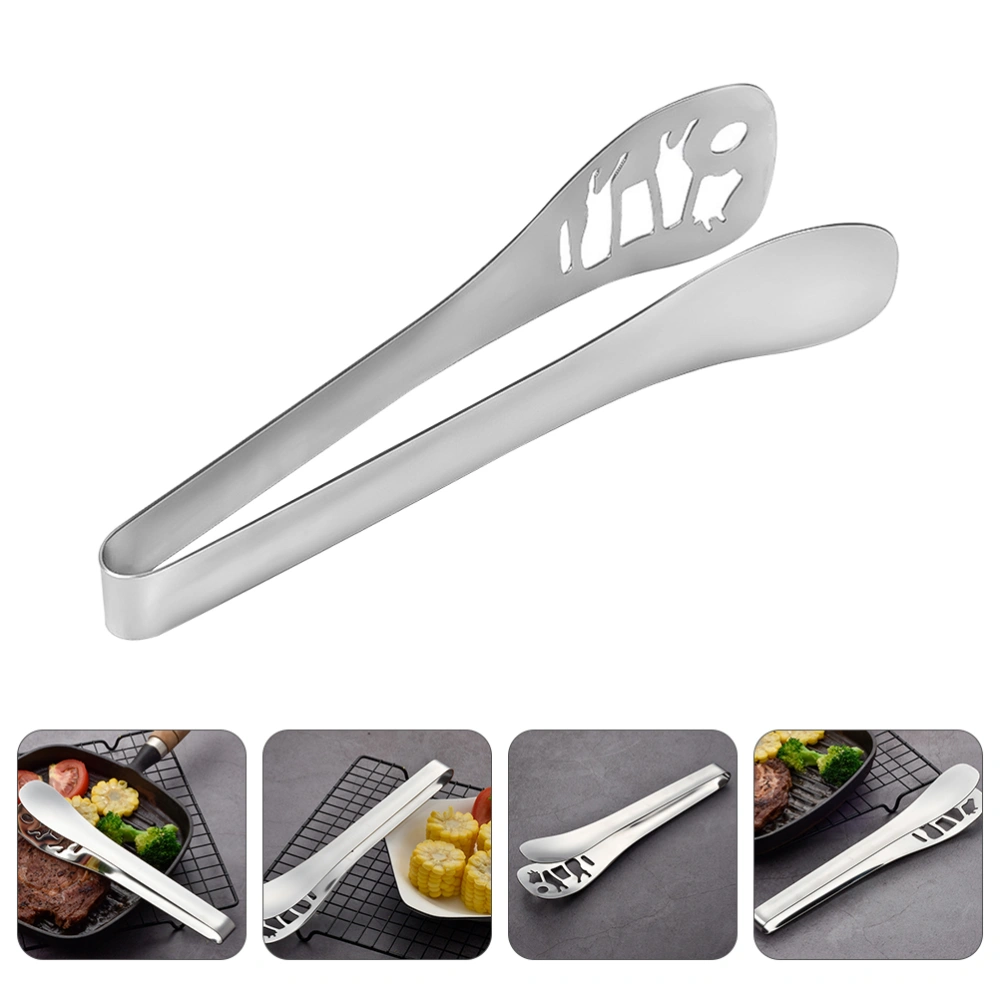 Thicken Food Tong Stainless Steel Steak Clamp Kitchen Serving Tong Kitchen Clamp