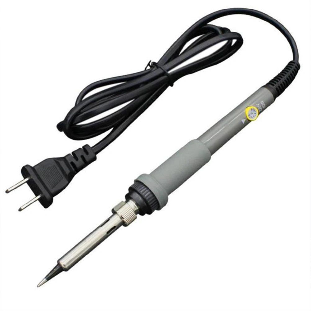 Adjustable Soldering Iron Internal Heat Household Electric Soldering Pen Welding Repair Tools 60W (Grey EU Plug)
