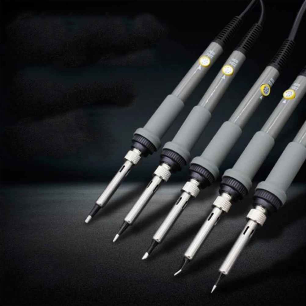 Adjustable Soldering Iron Internal Heat Household Electric Soldering Pen Welding Repair Tools 60W (Grey EU Plug)