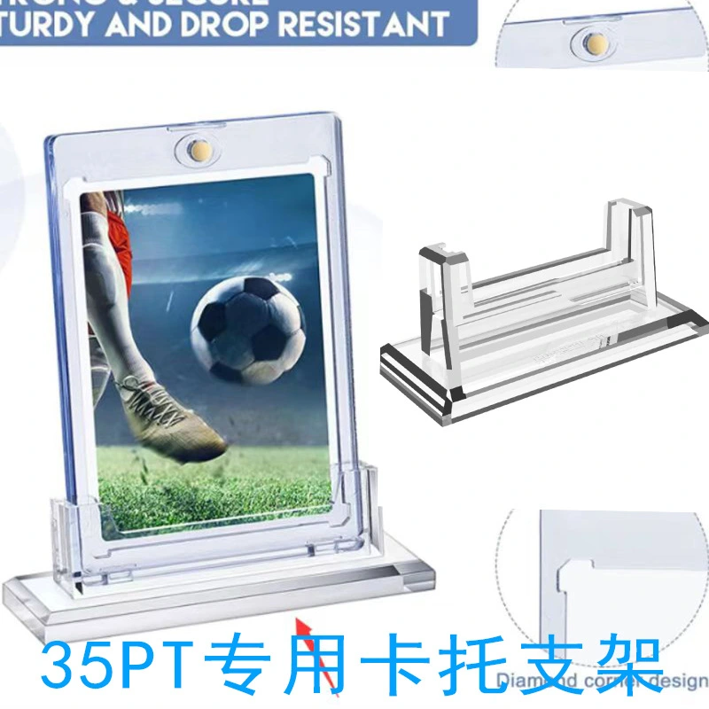 Card Protector Baseball Card Case Clear Card Holder Magnetic Game Card Display Case