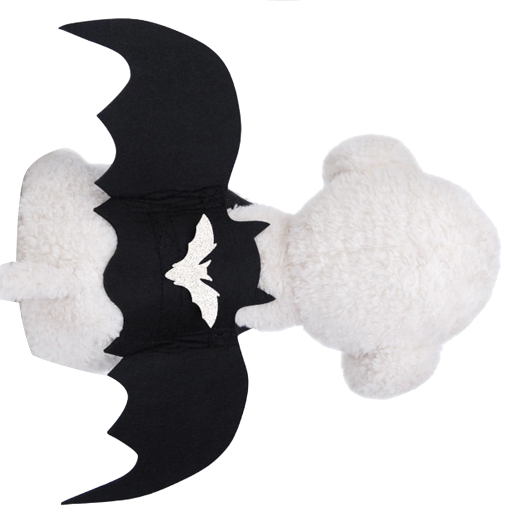 1pc Halloween Funky Pet Costumes Bat Wing Suit Bat Costume Dog Clothes Pet Supplies for Dog (with Strap M Black)
