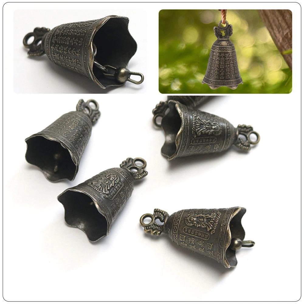 10Pcs Iron Bell Pendants Decorative Hanging Bells DIY Wind Chime Pendants Hanging Bell Ornament