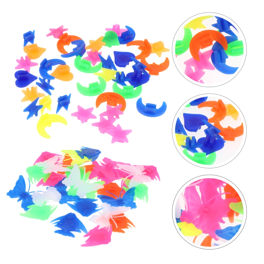 122Pcs Bike Wheel Spoke Beads Bike Plastic Clip Spoke Beads Decorations