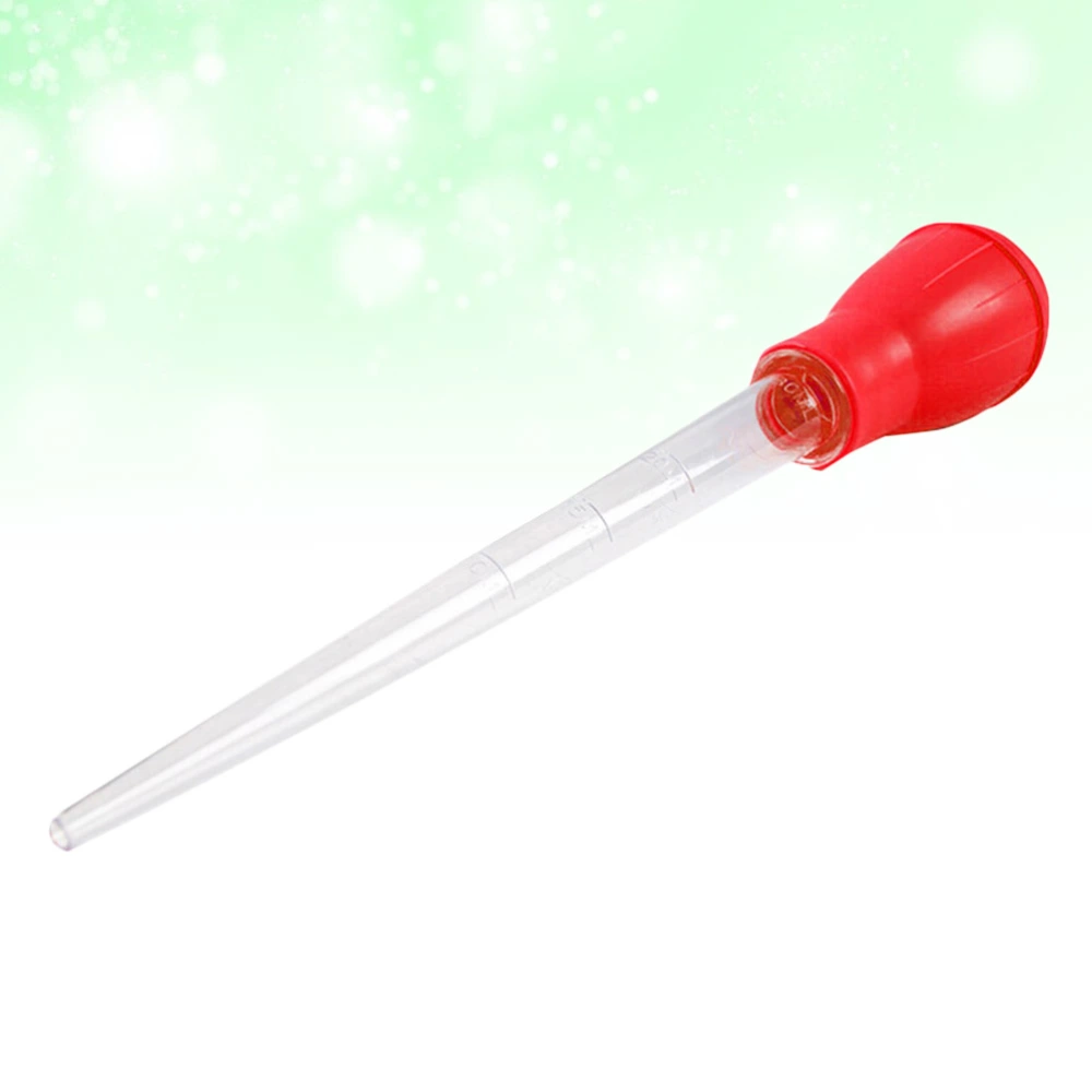 2pcs 30ml Aquarium Manual Clean Pipette Fish Tank Cleaner Practical Aquarium Waste Remover Tool (Red)