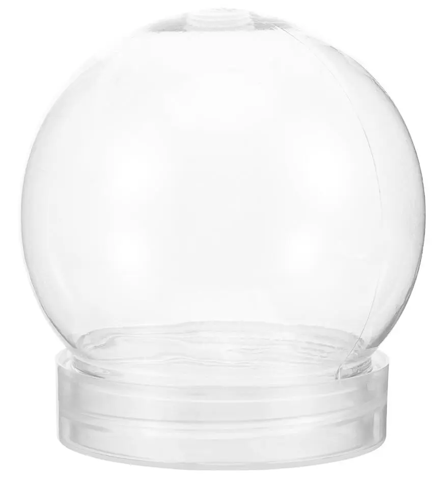 10pcs Clear Plastic Ball Bottle Multi-functional DIY Ball Decoration Candy Storage Holder Ball Shaped Jar