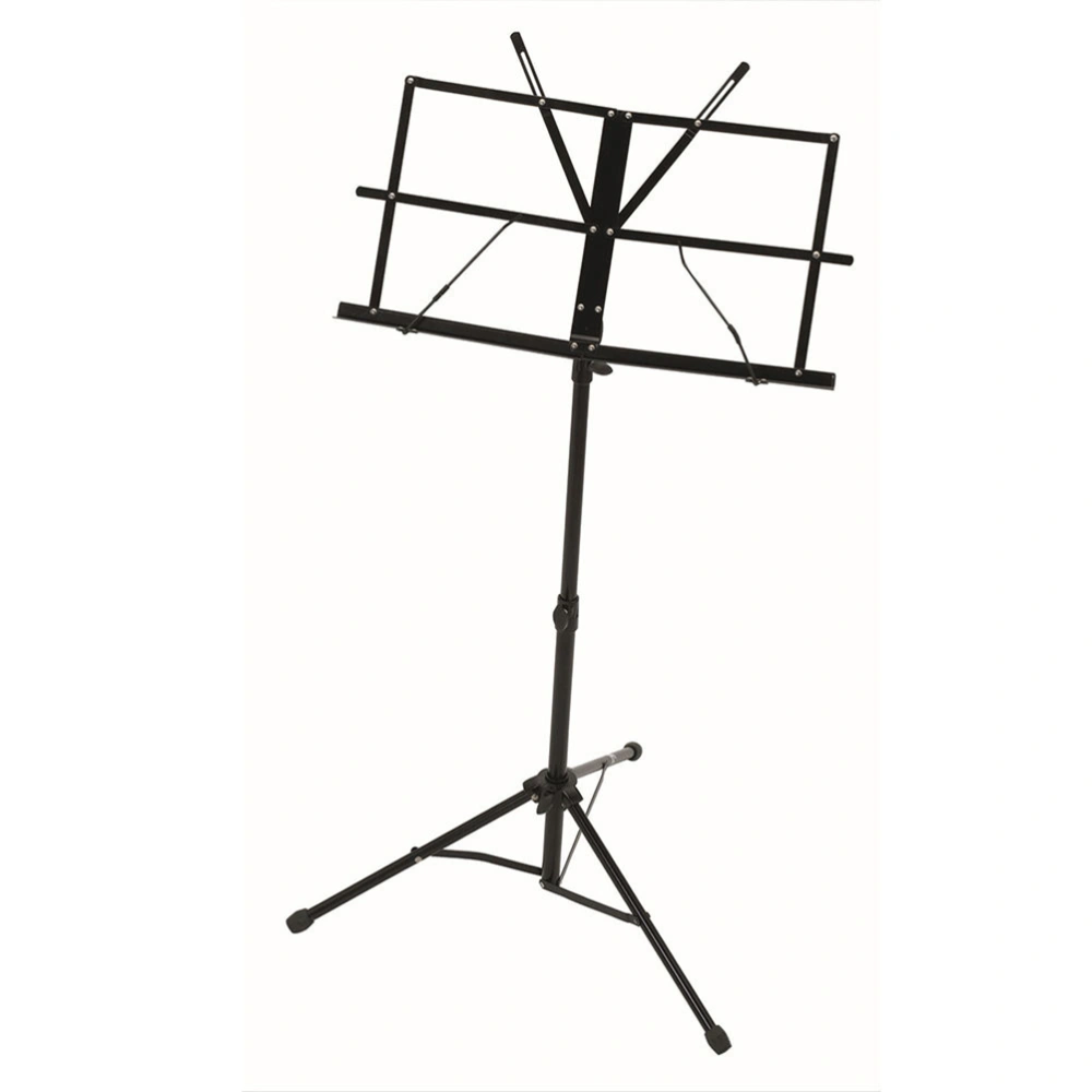 Adjustable Folding Music Stand with Carrying Bag (Black)