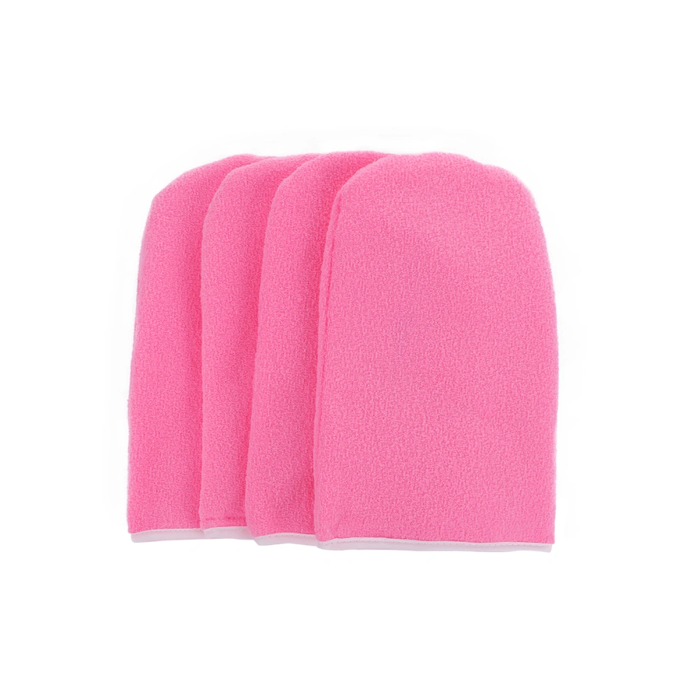 2 Pairs Paraffin Wax Gloves Wax Bath Treatment Gloves Hand Insulated Mitt Covers for Women (Pink)