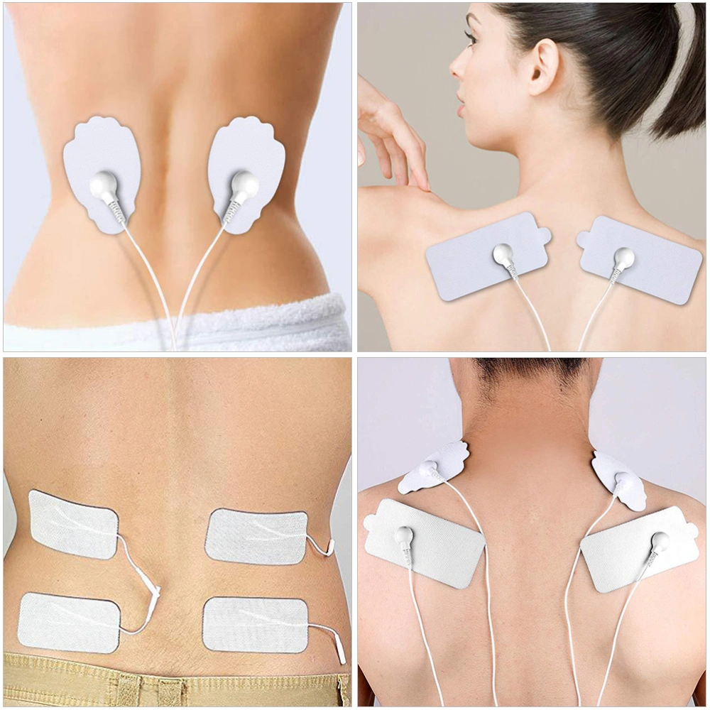 20Pcs Electrode Pads Adhesive Physiotherapy Electrode Slices (Assorted Color)