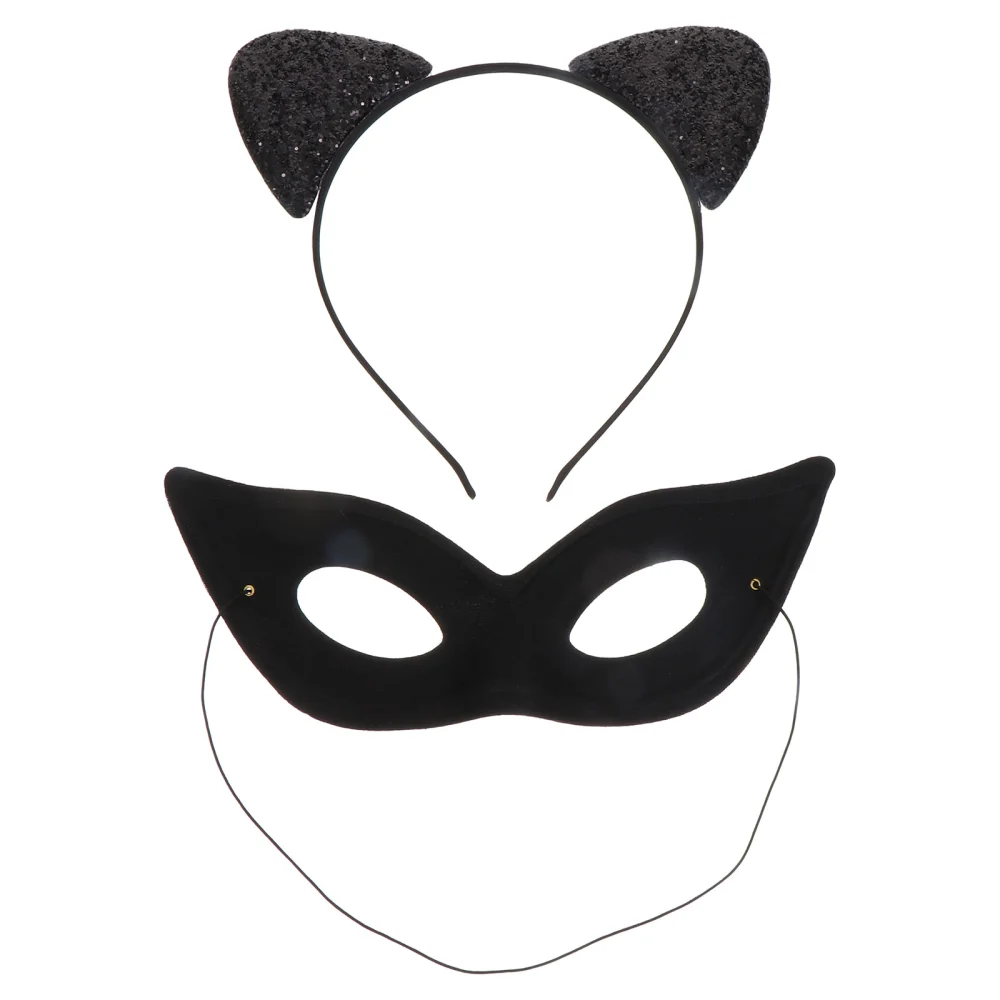 1 Set Exquisite Cat Women Costume Prop Cat Ear Headband Women Cosplay Prop