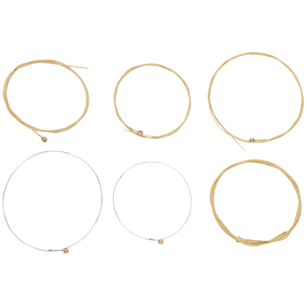 2 Sets Guitar Brass String Replacement String Folk Guitar Strings Guitar Accessory