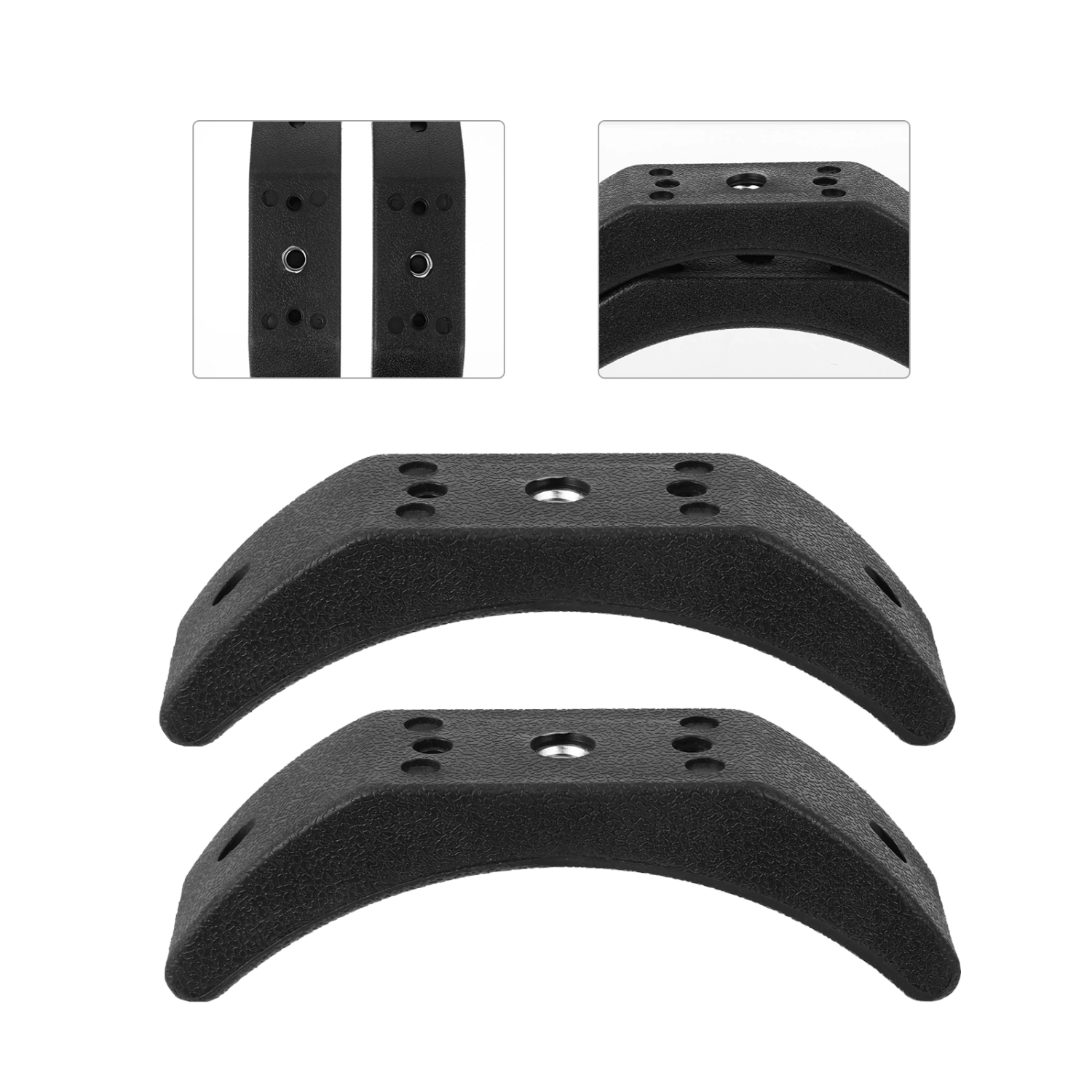 2Pcs Dumbbell Rack Dumbbell Brackets Gym Dumbbell Storage Stands (Black)