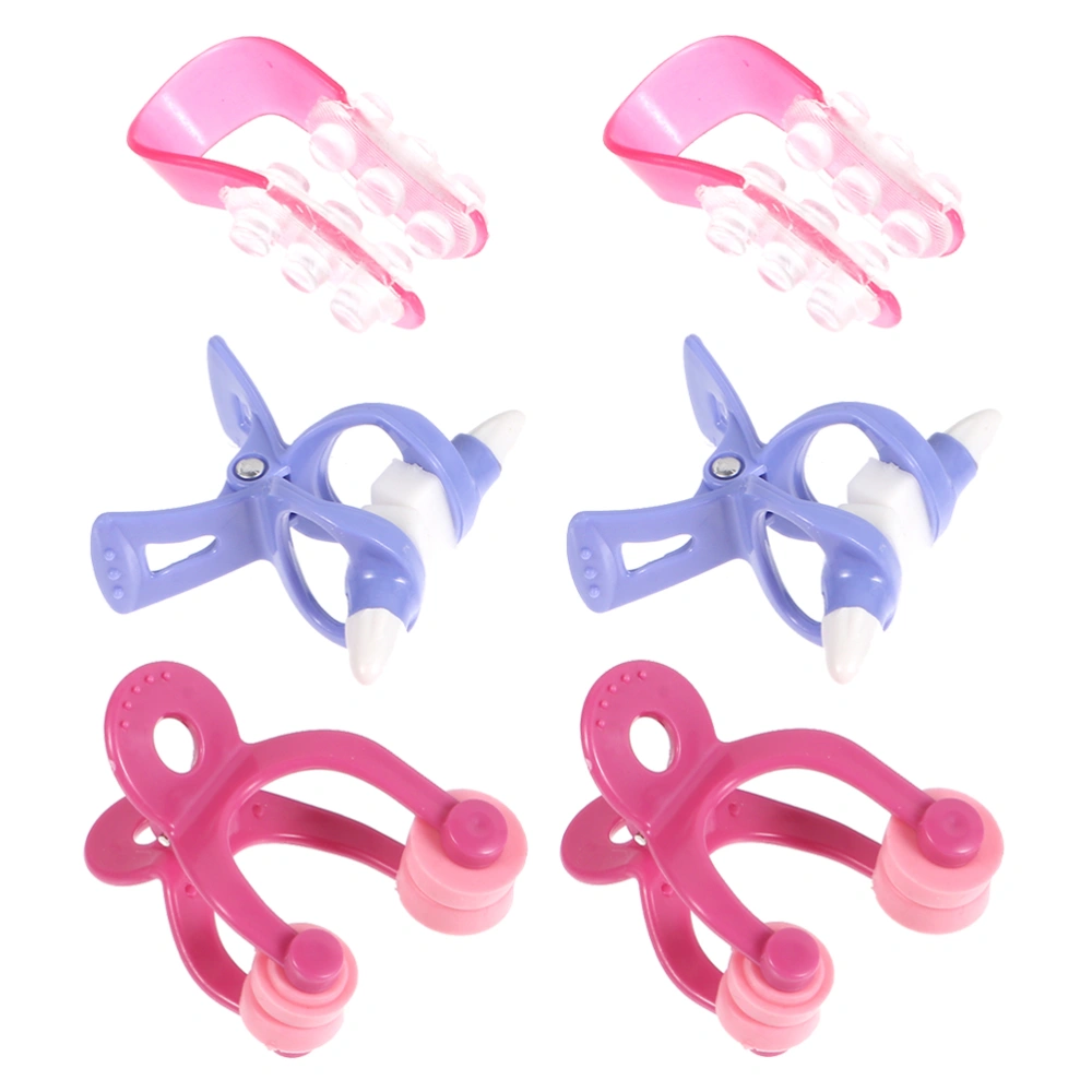 2 Sets/6PCS Nose Shaper Nose Bridge Straightener Corrector Nose Slimming Device