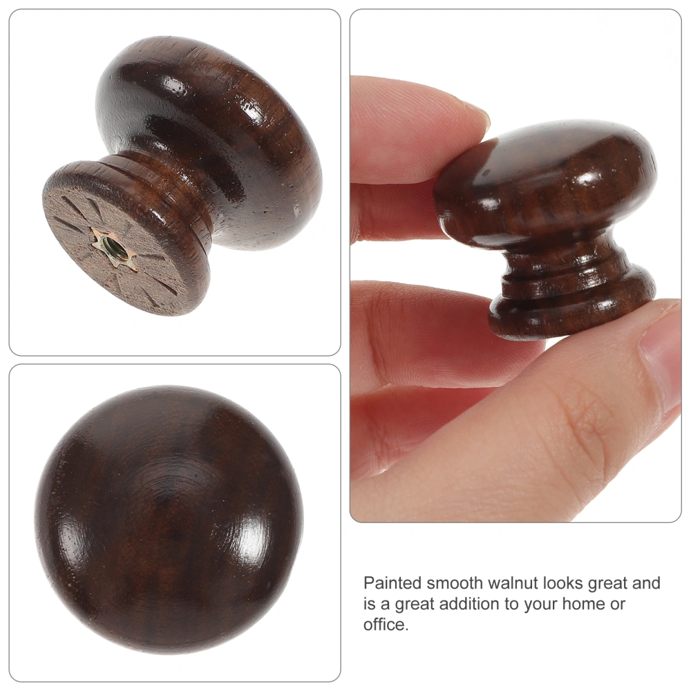 5pcs Door Handle Replacement Furniture Pull Black Walnut Furniture Accessory