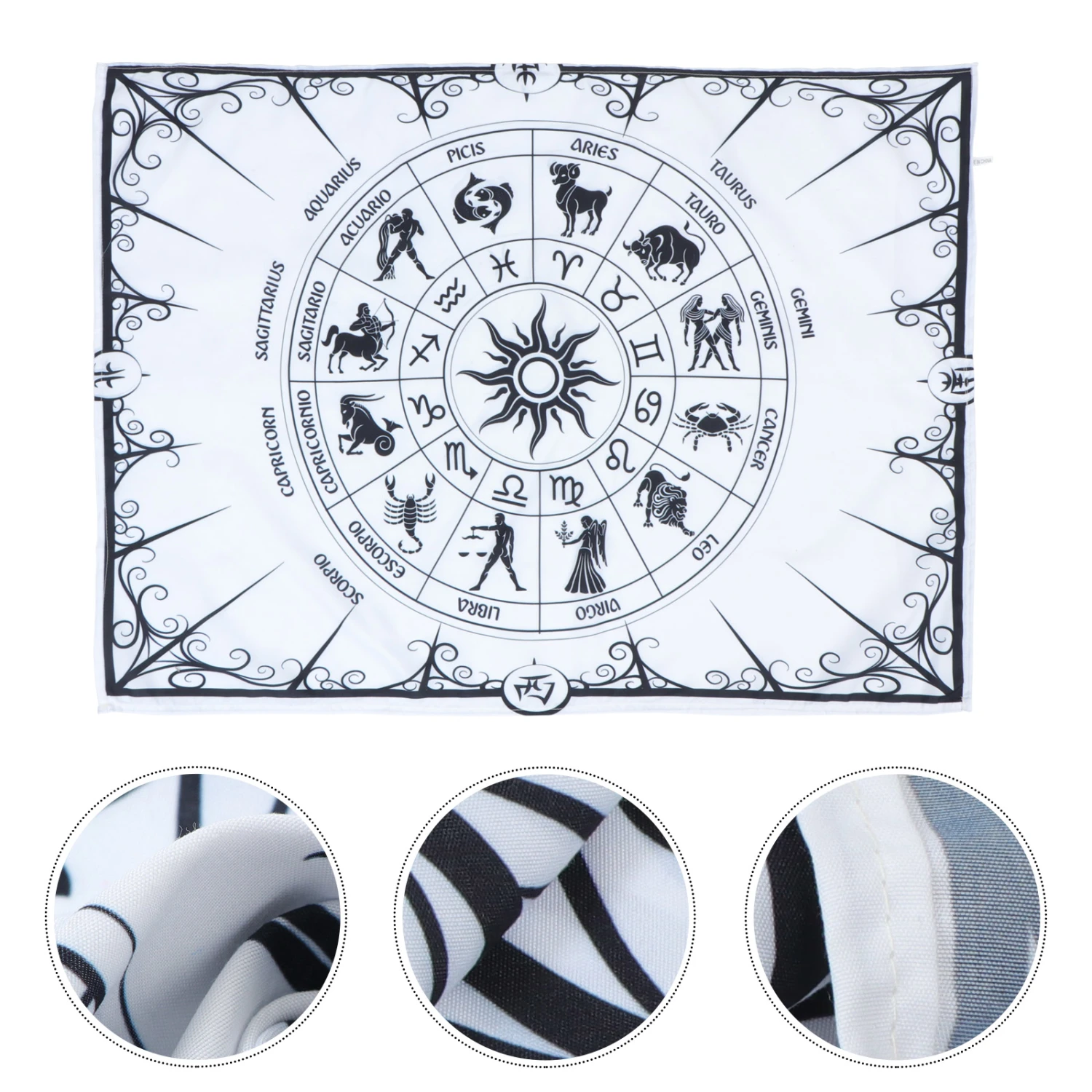1 Set Twelve Constellation Tarot Tapestry Hanging Cloth Wall Hanging Tapestry