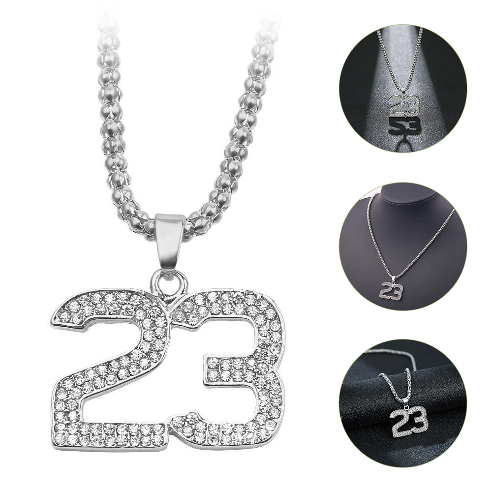 Number Necklace Personalized Necklace Men Women Neck Chain Number 23 Necklace