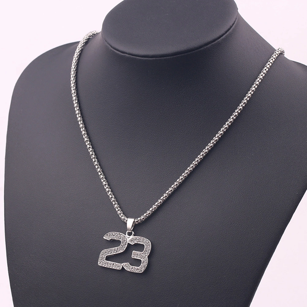 Number Necklace Personalized Necklace Men Women Neck Chain Number 23 Necklace