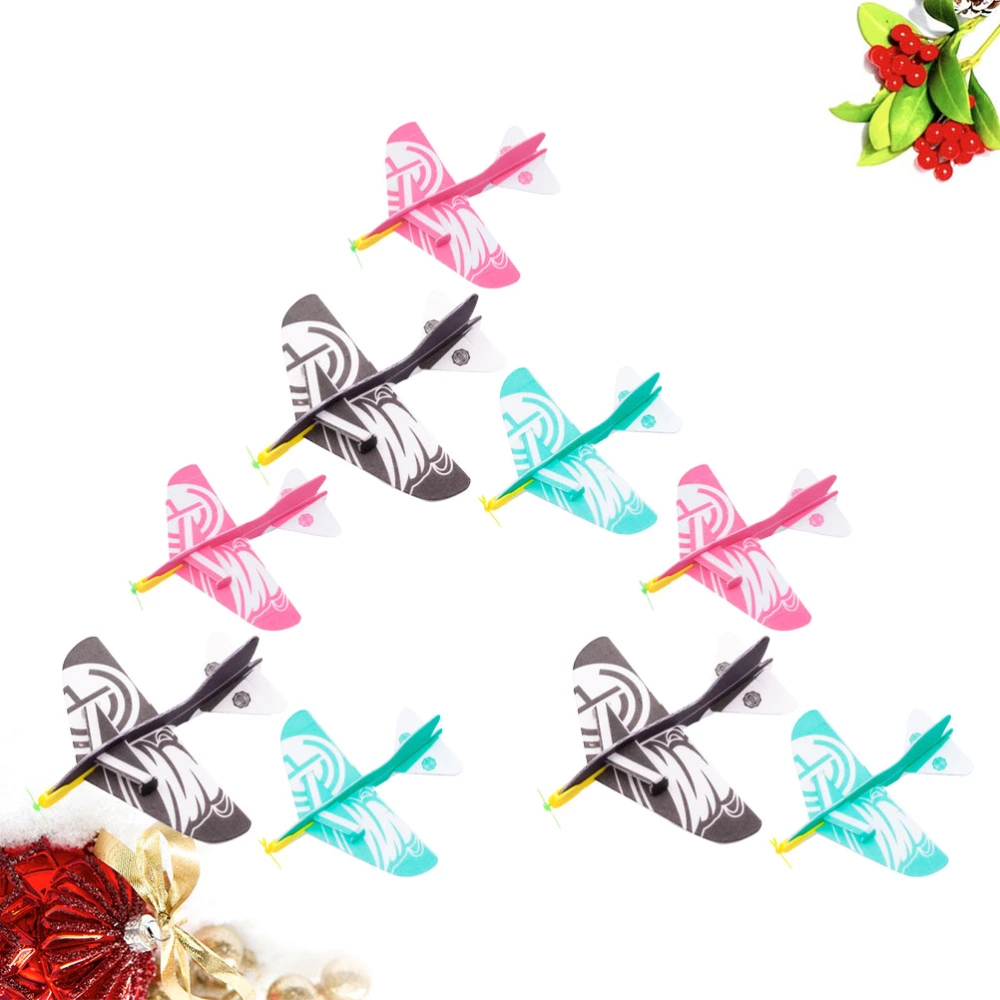 9PCS 360 Assembled Plane Toy Funny Plane Toy Educational Airplane Toy for Kids Playing (Random Color)