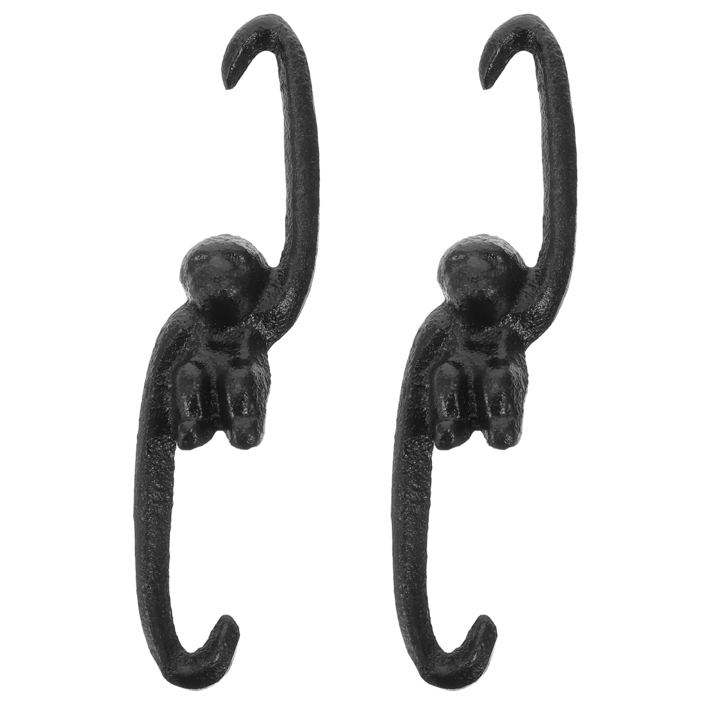 2Pcs Heavy Duty Cast Iron Large S Hooks Indoor Outdoor Gardening Plant Hooks