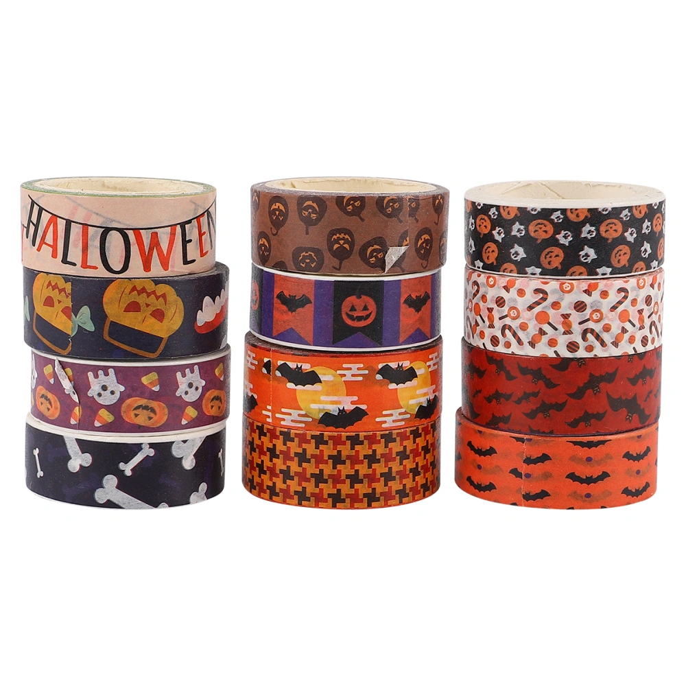 Halloween Scrapbook Tapes Set Notebook Stickers Creative Book Tape