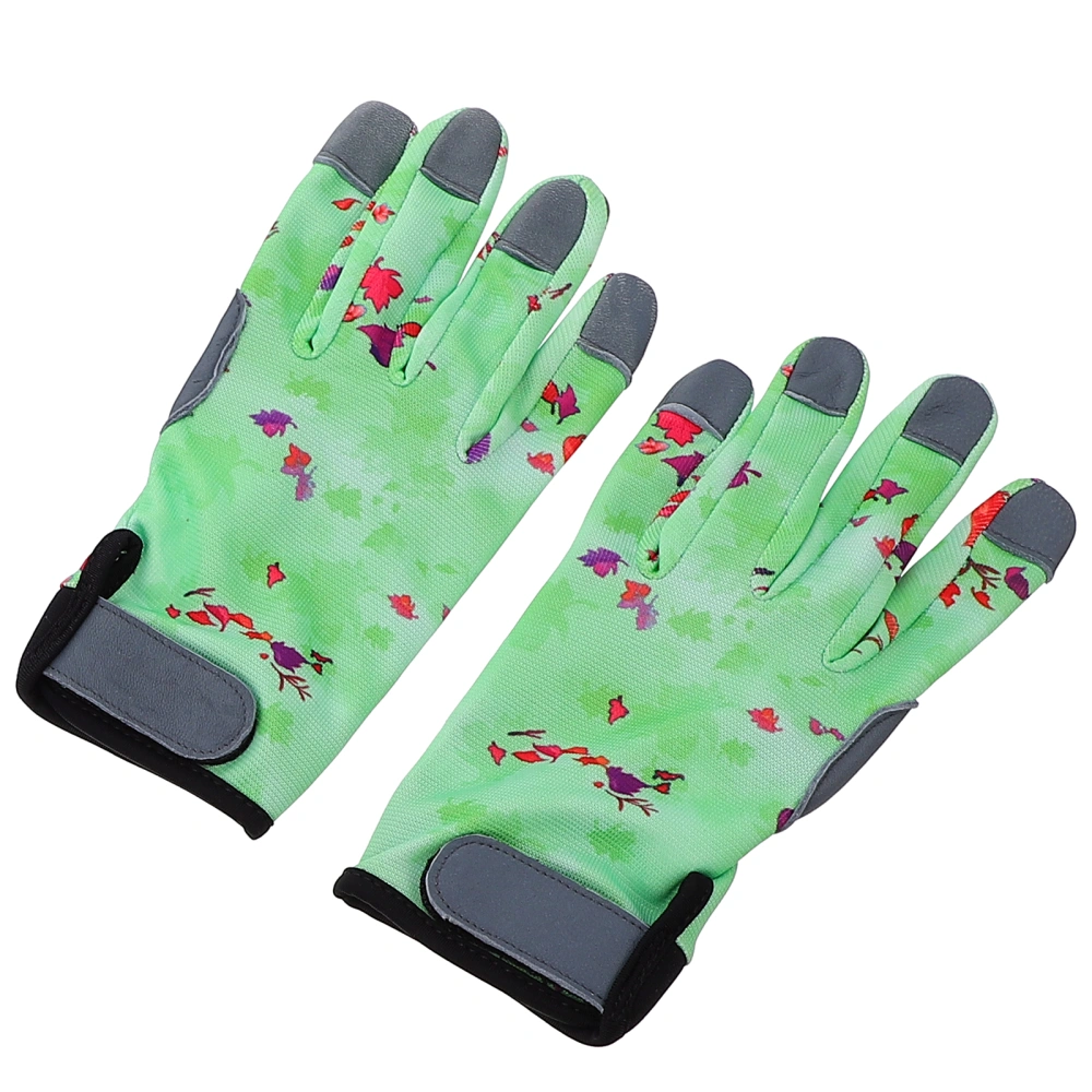 1 Pair Gardening Gloves Breathable Gloves Outdoor Protective Work Gloves