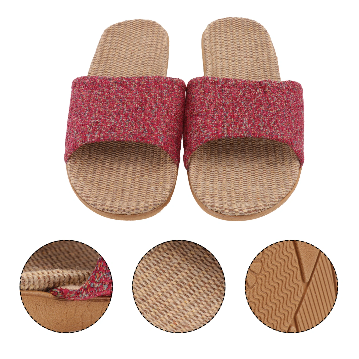 1 Pair of Spring Summer Slippers Household Couple Slippers Indoor Footwear
