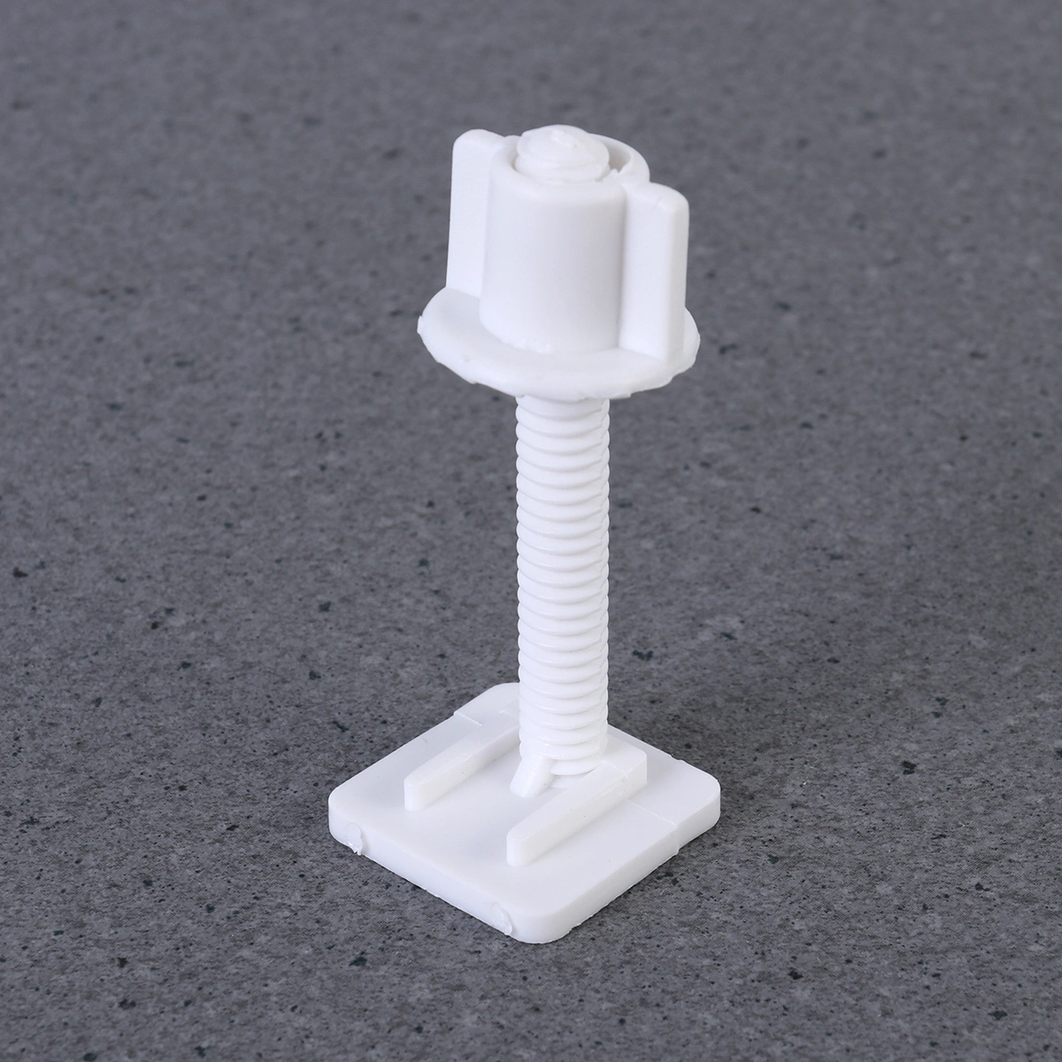 4Pcs Plastic Toilet Seat Hinge Bolt Screw with Nuts Set 27x27mm(Random Screw Style)