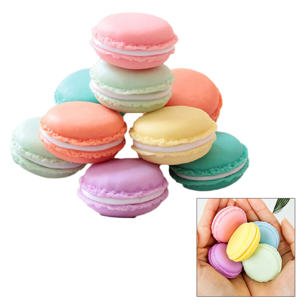 6pcs Mini Macaron Plastic Storage Box Portable Medicine Organizer Holder for Accessories Sundries (Assorted Color)