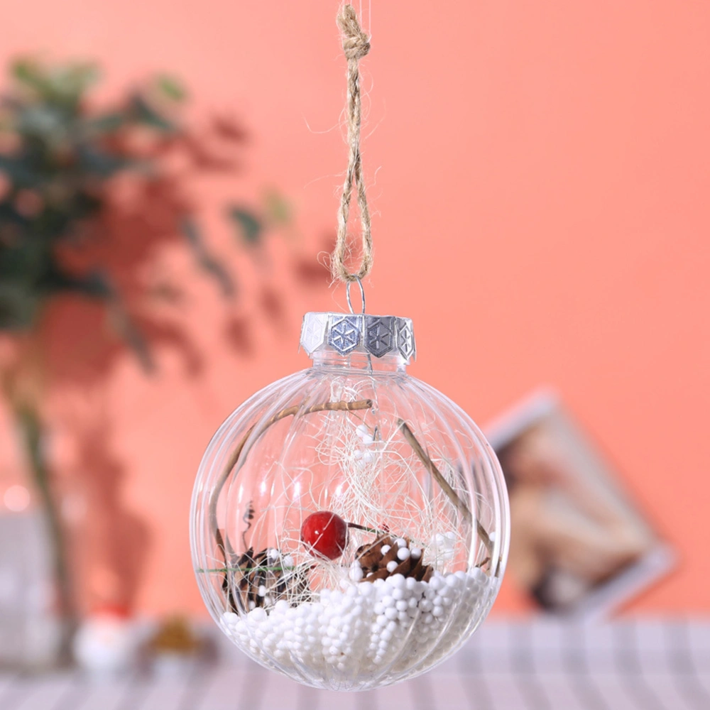 Christmas Tree Decorations Xmas Pendant Small Round Ball Haning Drop Ornaments for Home Party (2#)