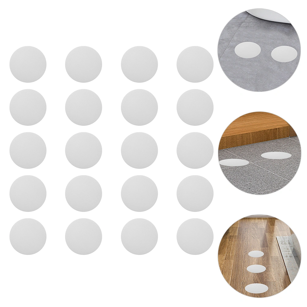20pcs Bathroom Anti-slip Transparent Tape Anti-slip Shower Round Stickers