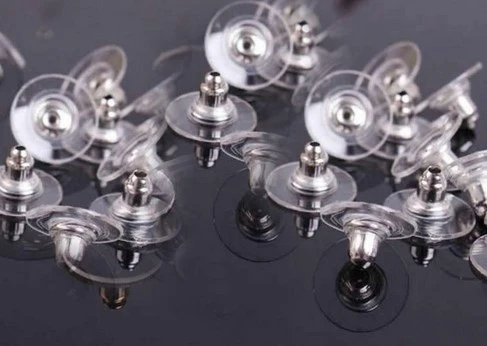 200pcs Earring Backs Clear Ear Safety Back Resin Plastic Earring Backings for Stud