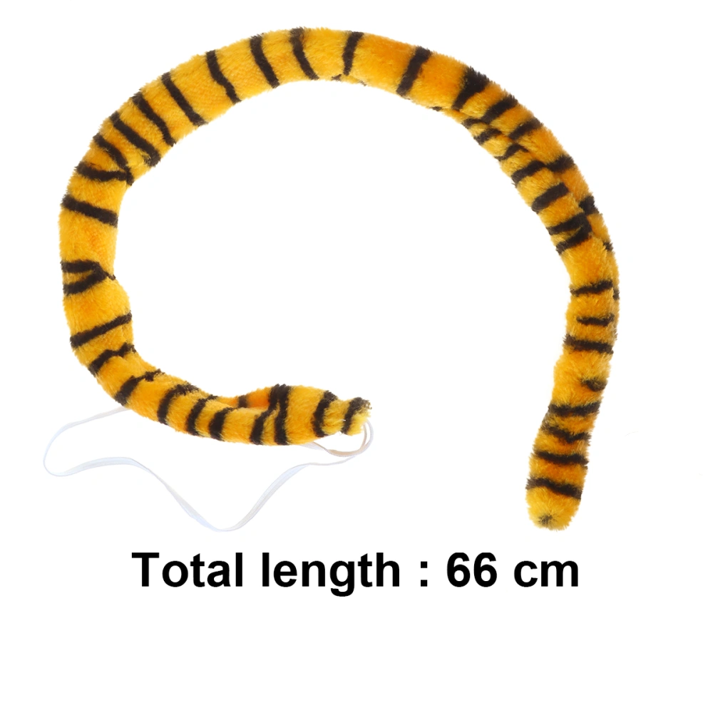 Adults Children Animal Cosplay Costume Cartoon Tail Performance Props (Tiger Pattern)