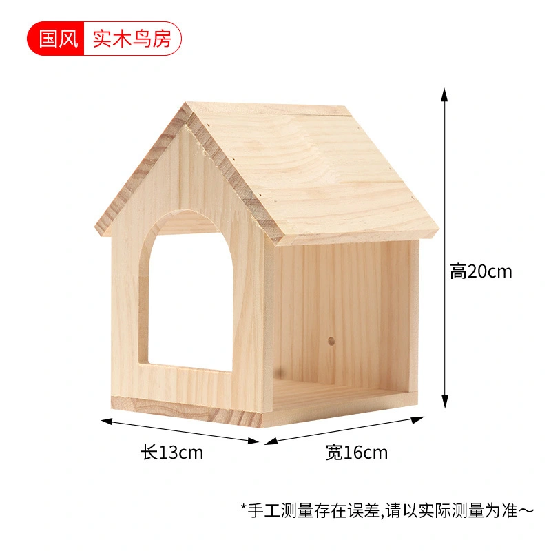 Parakeet Nesting Box Safe Natural Wood Bird Breeding Nest Box for Cockatiel Birds