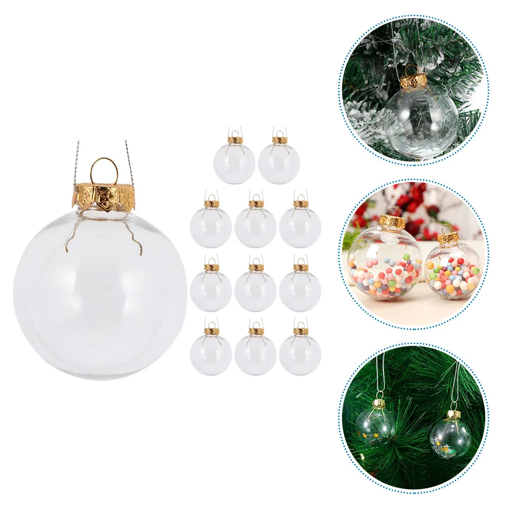 12pcs Decorative Christmas Ball Hanging Ornaments Xmas Ball Tree Pendant Xmas Decorations