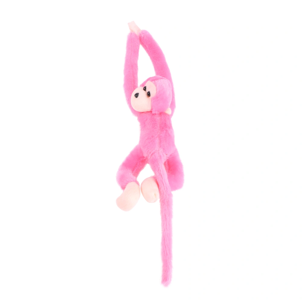 21 Inch Plush Monkey Long Arm Tail Hanging Monkey Doll Curtain Decoration Mascot Gift (Pink)