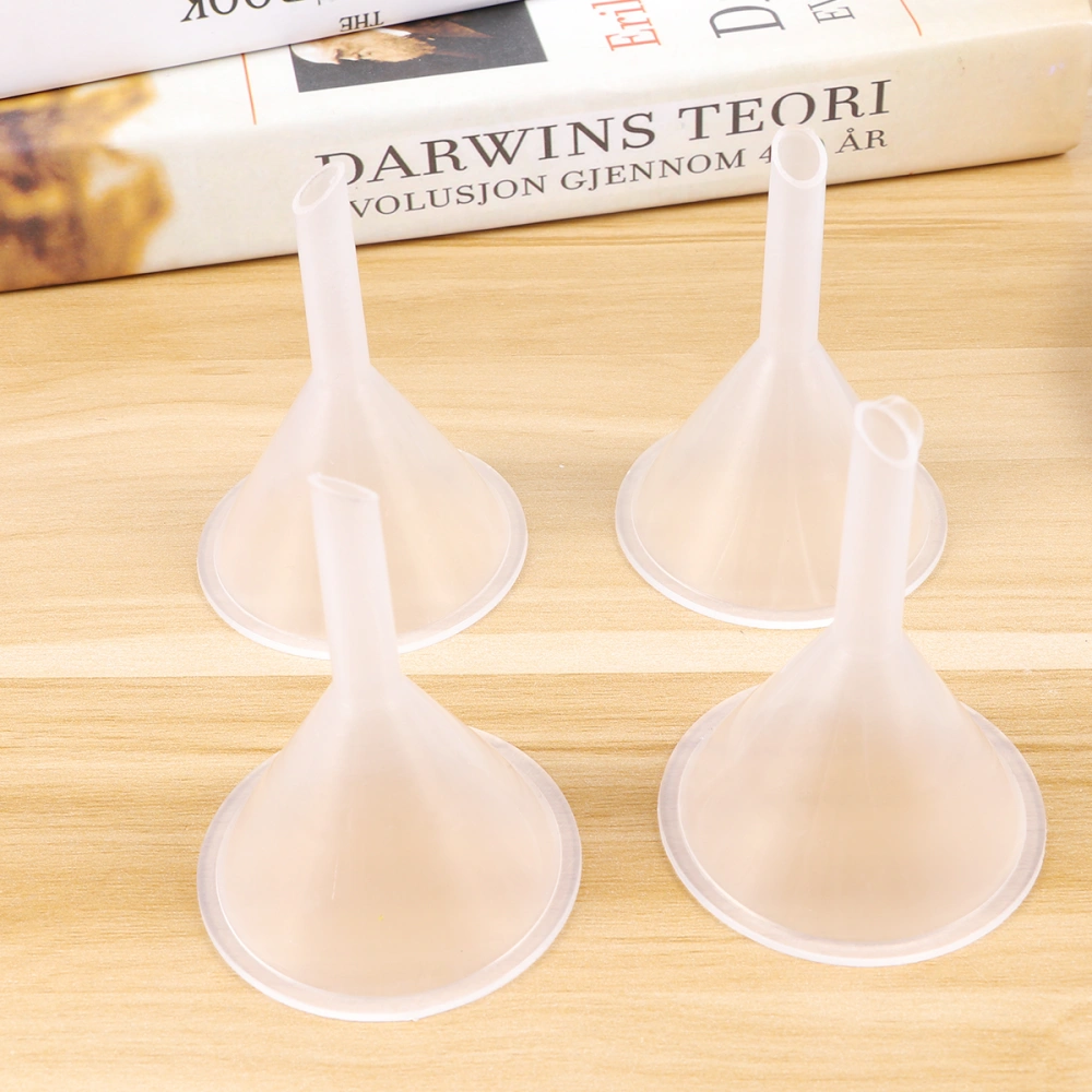 10pcs Thickened Clear Plastic Funnels for Fragrance Essential Oils Bottles (Size 1 for 4pcs Size 2 for 3pcs Size 3 for 3pcs)