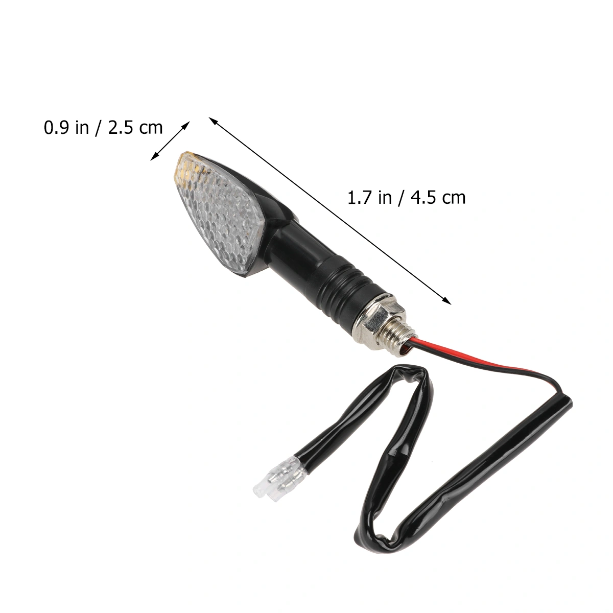 4pcs Motorcycle Turn Light Modified Turn Lamp Motorcycle Turn Signal (Black)