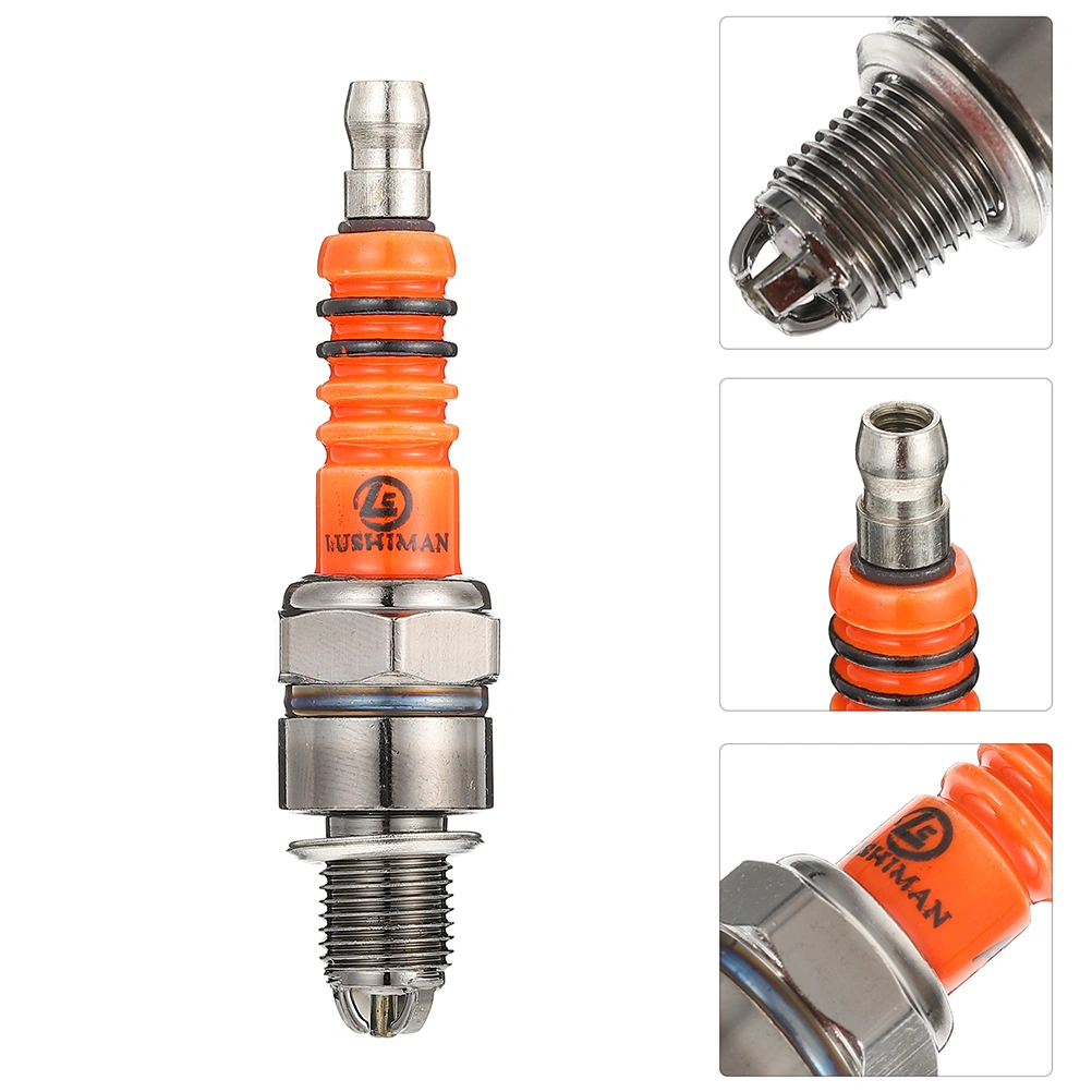 2pcs Sturdy Motorcycle Spark Plugs Scooter Spark Plugs Electrode Spark Plugs