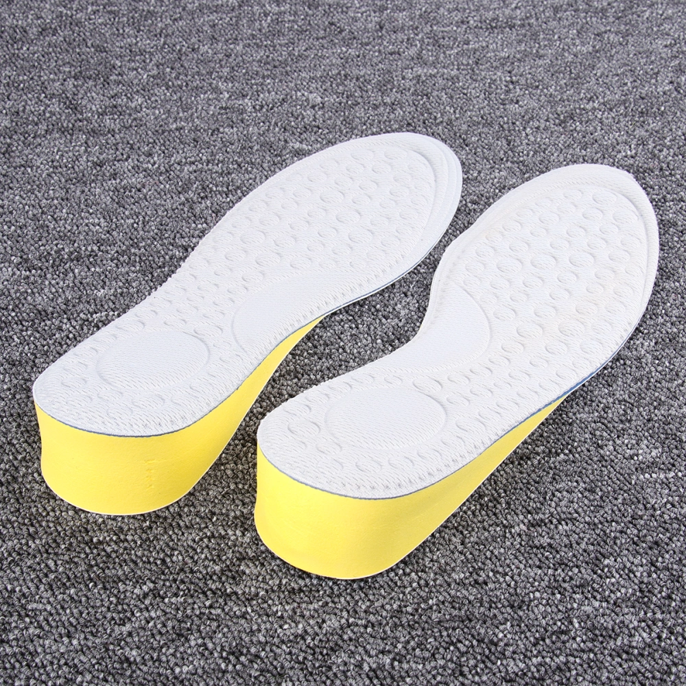 1 Pair of Inner Heightening Insoles Sweat-absorbing Shoe Pads Height Increase Shoe Lifts Size 37-38 (3.5cm)