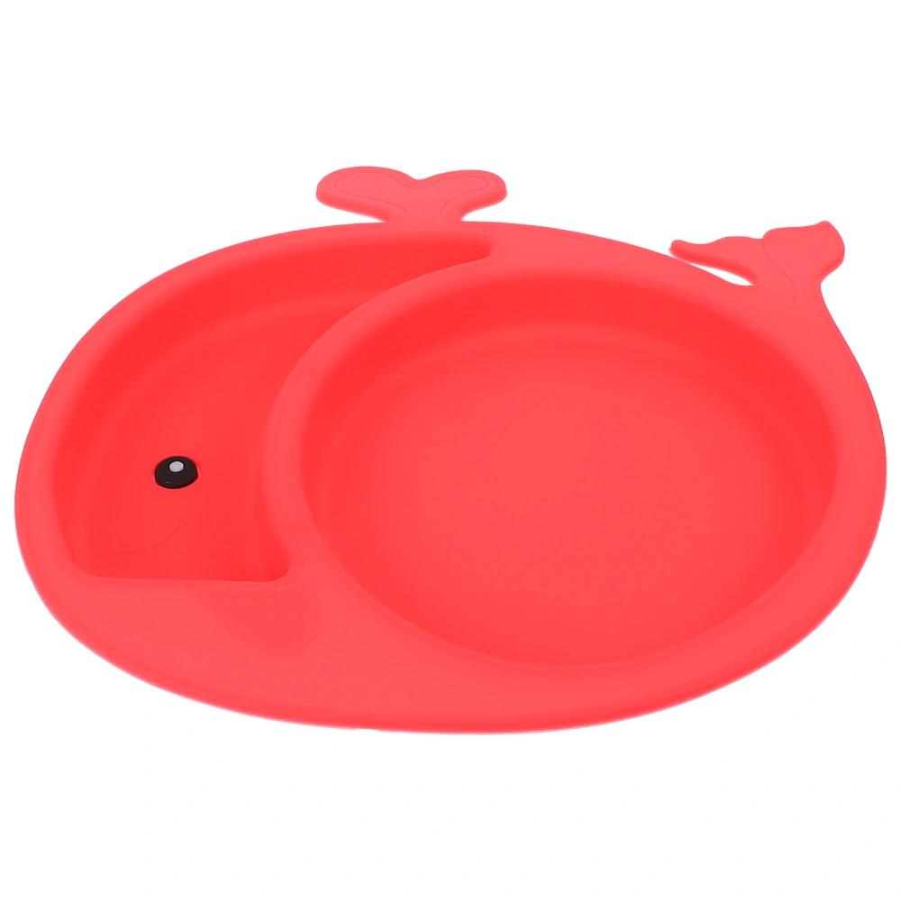 Silicone Suction Plate Anti-slip Baby Dinner Plate Durable Baby Feeding Bowls