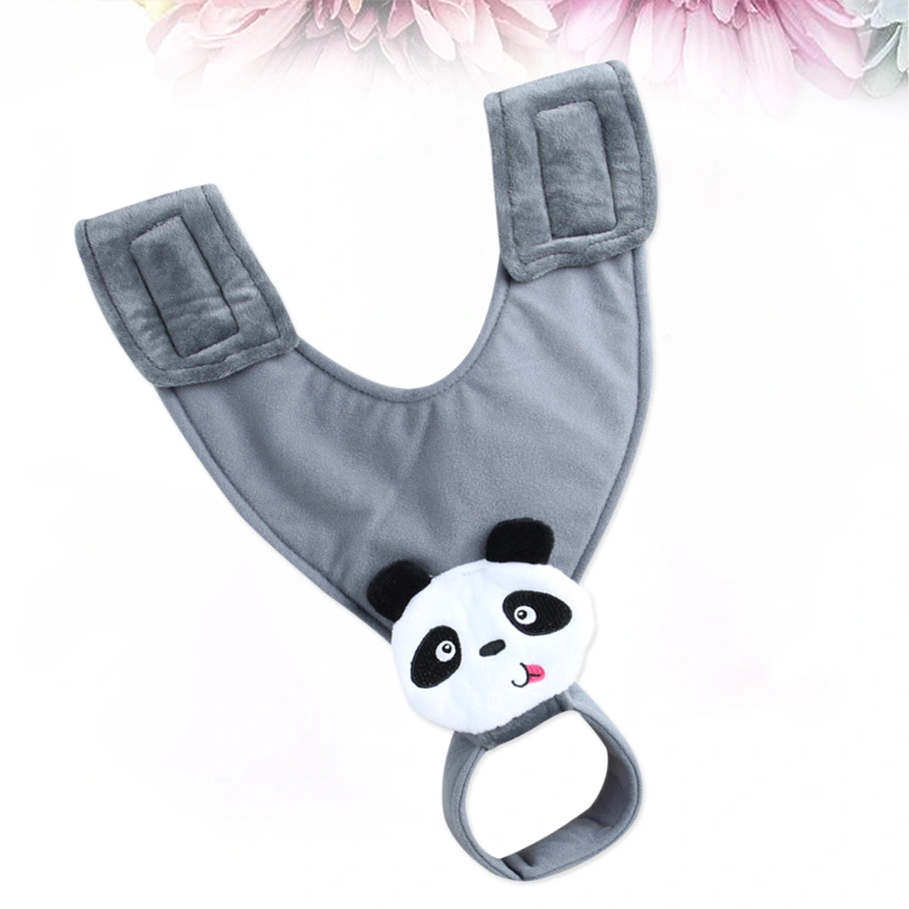 Baby Stroller Bottle Holder Feeding Cloths Fixing Bracket Infant Nursing Feeding Support Baby Cart Accessories (Panda)